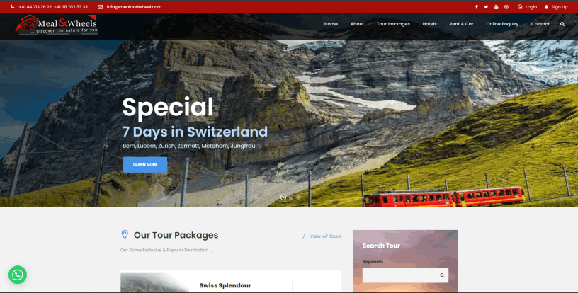 Meal And Wheel Website Image